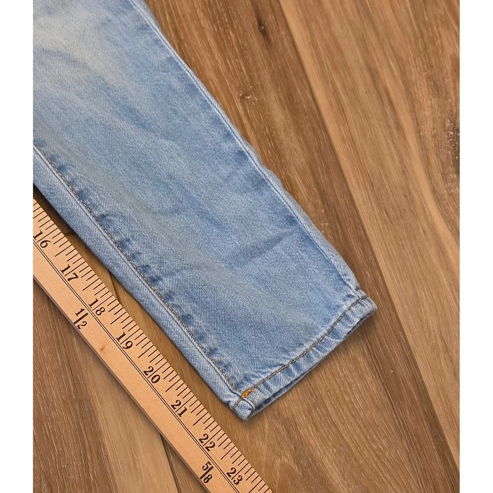 OshKosh B'gosh Denim Overalls Youth Size 7 Blue Distressed